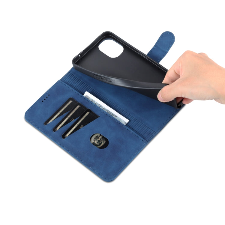 For Nothing Phone 1 AZNS Skin Feel Calf Texture Flip Leather Phone Case (Blue) by AZNS