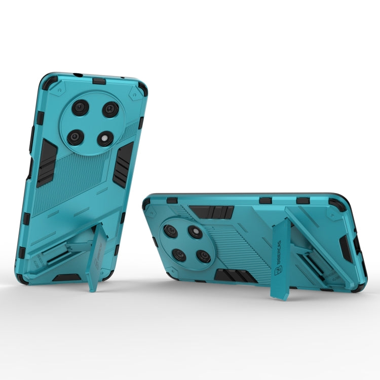 For Huawei Nova Y90/Enjoy 50 Pro Punk Armor 2 in 1 PC + TPU Shockproof Phone Case with Invisible Holder(Blue) - Huawei Cases by buy2fix | Online Shopping UK | buy2fix