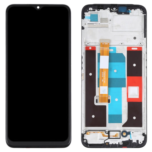 LCD Screen and Digitizer Full Assembly with Frame For Realme C35 RMX3511 by buy2fix