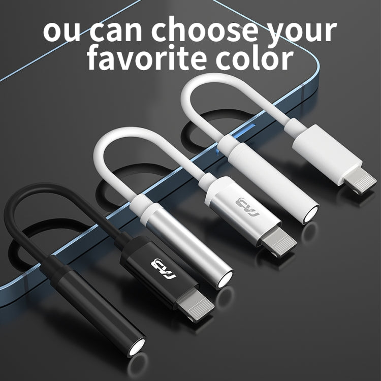 CVJ CM1 8 Pin Male to 3.5mm Female Earphone Audio Adapter(Black) by CVJ