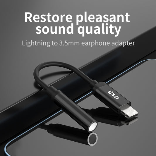 CVJ CM1 8 Pin Male to 3.5mm Female Earphone Audio Adapter(White) by CVJ