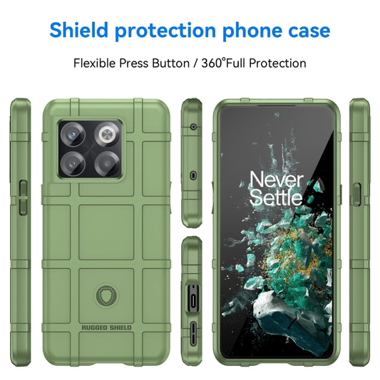 For OnePlus 10T Full Coverage Shockproof TPU Phone Case(Green) by buy2fix