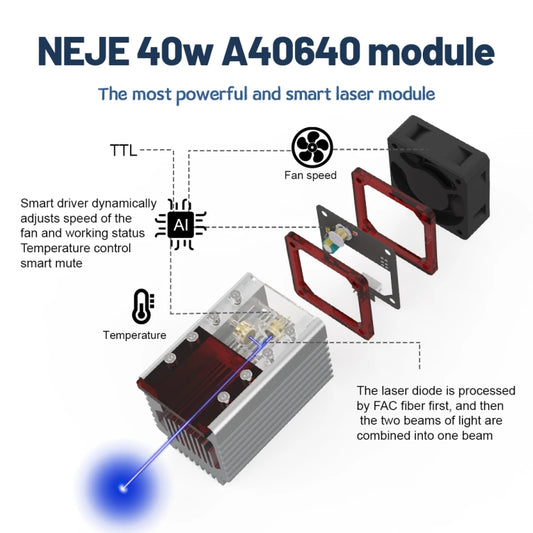 NEJE A40640 15W 450nm Laser Engraver Module Kits by NEJE