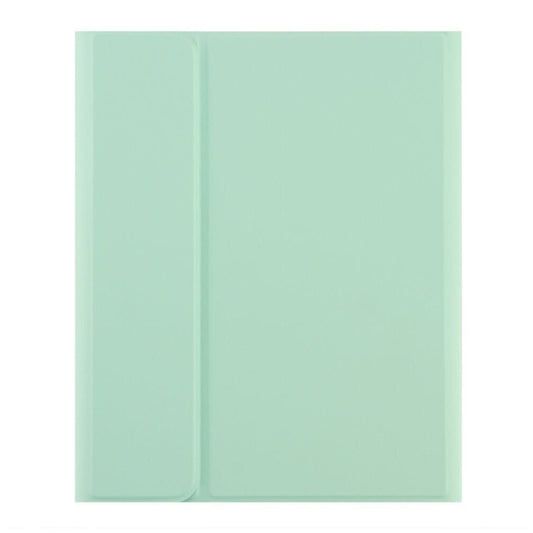 Round Cap Bluetooth Keyboard Leather Case with Pen Slot, without Touchpad For Samsung Galaxy Tab S7(Green+Green Keyboard) by buy2fix