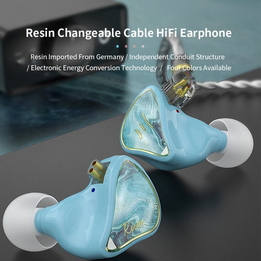 CVJ Hybrid Technology HiFi Music Wired Earphone With Mic(Rosy) by CVJ