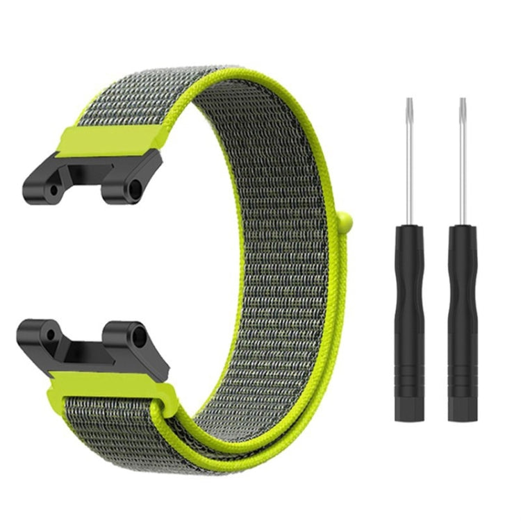 For Amazfit T-Rex / T-Rex Pro / Ares Nylon Loop Watch Band(Grey Green) - Watch Bands by buy2fix | Online Shopping UK | buy2fix