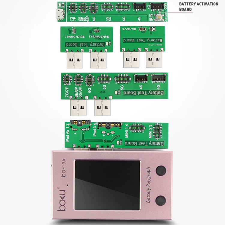 BAKU BA-19A Battery Polygraph for iPhone Battery(Rose Gold) - Test Tools by BAKU | Online Shopping UK | buy2fix
