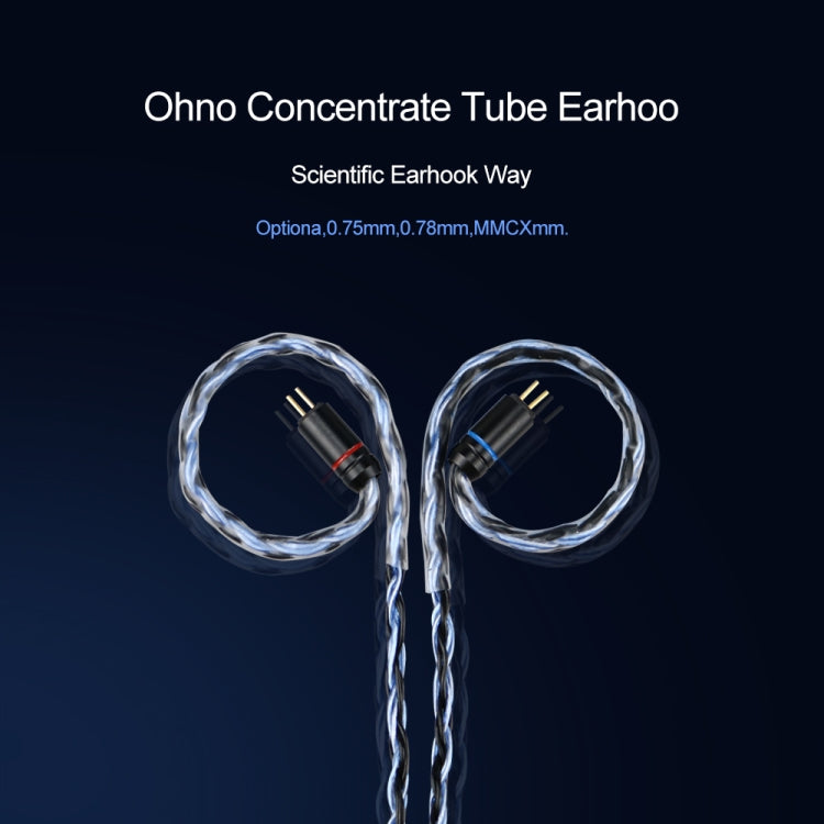 CVJ V3 1.2m 16 Cores Silver-plated 3.5mm Earphone Cable, Style:0.75mm(Silver) by CVJ