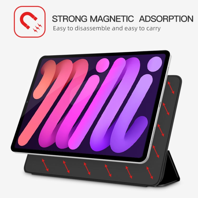 For iPad 2025 / 2022 3-fold Double-sided Clip Buckle Magnetic Smart Tablet Case(Black) - iPad 2025 / 2022 Cases by buy2fix | Online Shopping UK | buy2fix