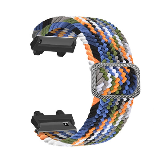 For Amazfit T-Rex 2 Adjustable Buckle Braided Nylon Watch Band(Colorful) by buy2fix