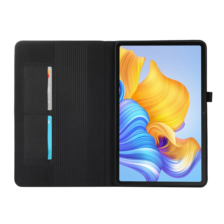 For Honor Pad 8 Fabric PU + TPU Flip Tablet Leather Case(Black) - Honor by buy2fix | Online Shopping UK | buy2fix