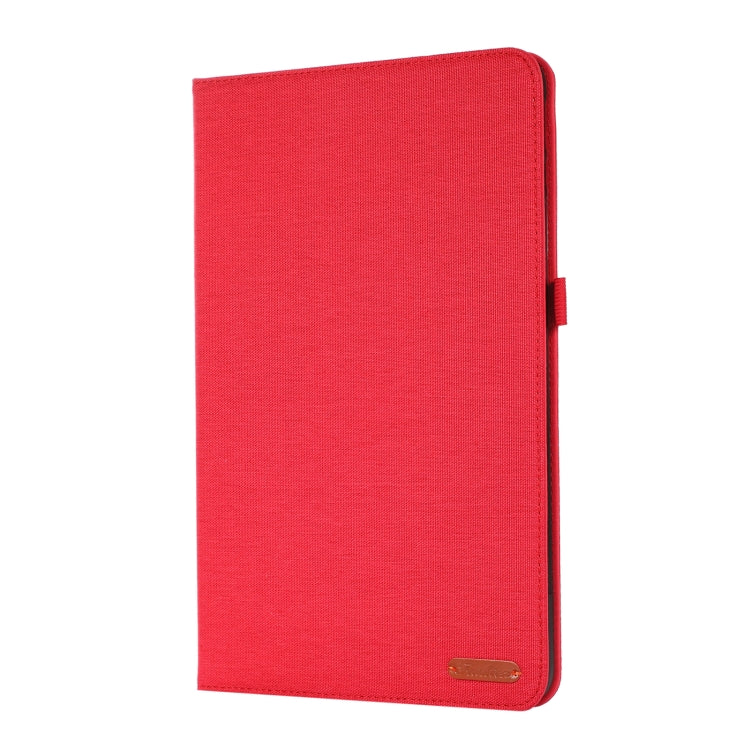 For Honor Pad 8 Fabric PU + TPU Flip Tablet Leather Case(Red) - Honor by buy2fix | Online Shopping UK | buy2fix