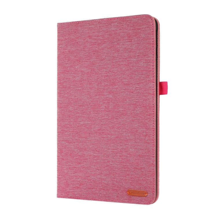 For Honor Pad 8 Fabric PU + TPU Flip Tablet Leather Case(Rose Red) - Honor by buy2fix | Online Shopping UK | buy2fix