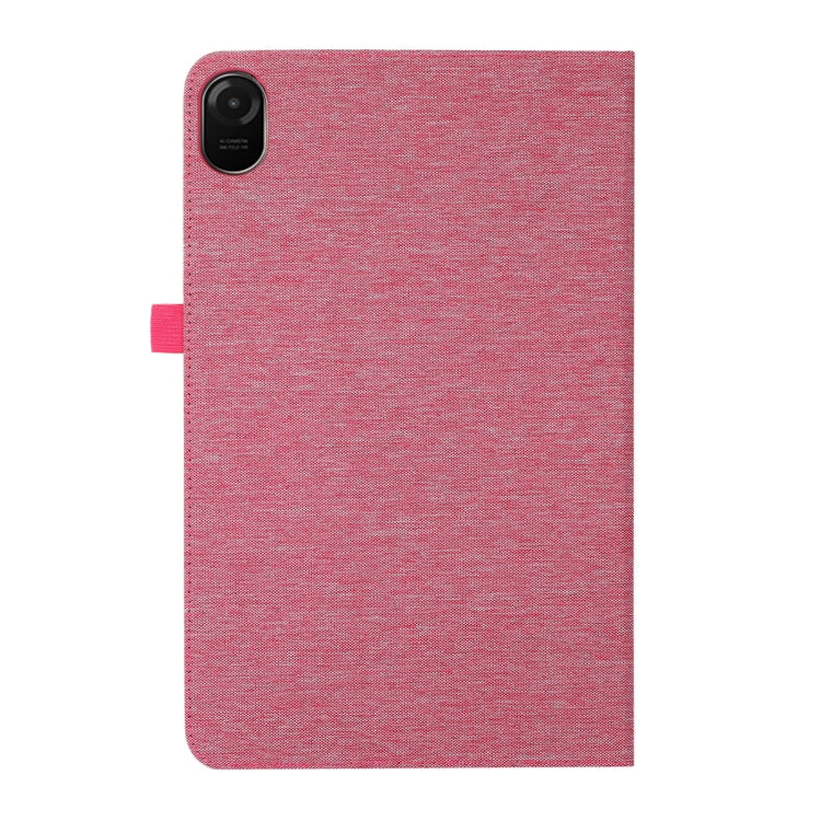 For Honor Pad 8 Fabric PU + TPU Flip Tablet Leather Case(Rose Red) - Honor by buy2fix | Online Shopping UK | buy2fix