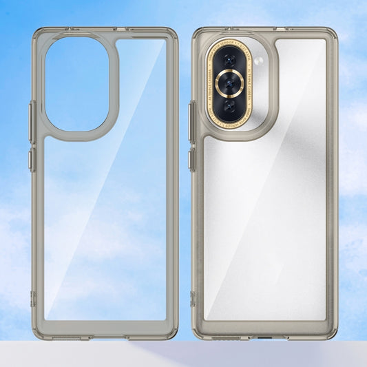 For Huawei nova 10 Colorful Series Acrylic + TPU Phone Case(Transparent Grey) by buy2fix