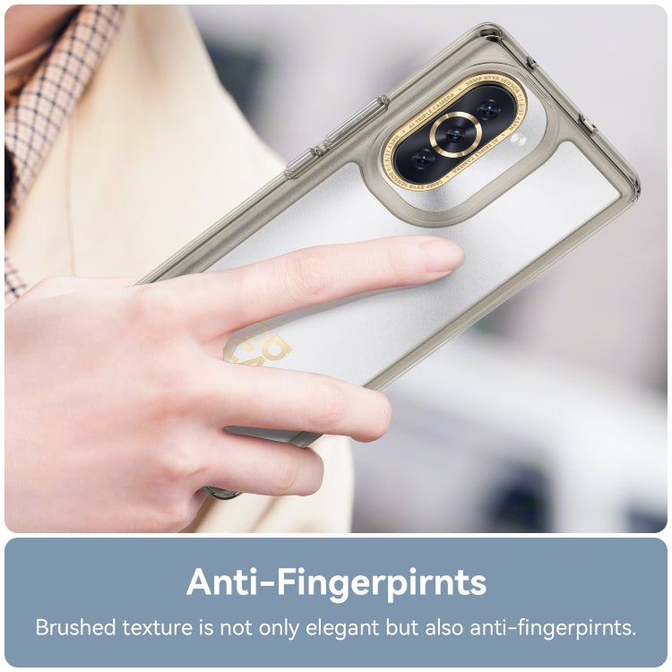 For Huawei nova 10 Colorful Series Acrylic + TPU Phone Case(Transparent Grey) by buy2fix