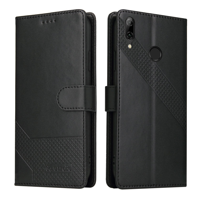For Huawei P Smart 2019 GQUTROBE Skin Feel Magnetic Leather Phone Case(Black) - Huawei Cases by GQUTROBE | Online Shopping UK | buy2fix