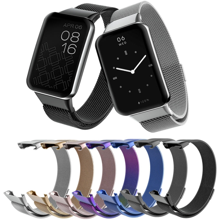 For Xiaomi Mi Band 7 Pro Milan Magnetic Metal Watch Band(Silver) - Watch Bands by buy2fix | Online Shopping UK | buy2fix