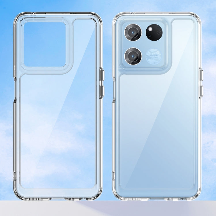 For OnePlus Ace Racing Colorful Series Acrylic + TPU Phone Case(Transparent) - OnePlus Cases by buy2fix | Online Shopping UK | buy2fix
