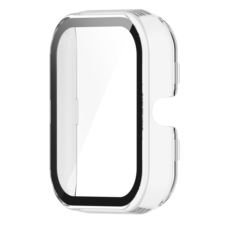For Amazfit Bip3 / Bip3 Pro PC+ Toughened Film Fully Enclosed Protective Watch Case(Transparent White) - Watch Cases by buy2fix | Online Shopping UK | buy2fix