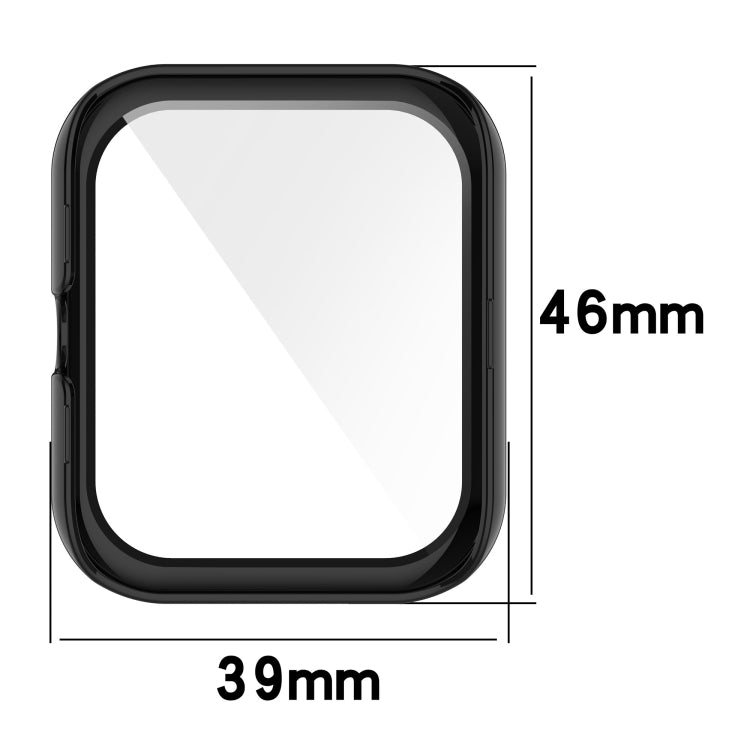 For Amazfit Bip3 / Bip3 Pro PC+ Toughened Film Fully Enclosed Protective Watch Case(Transparent White) - Watch Cases by buy2fix | Online Shopping UK | buy2fix