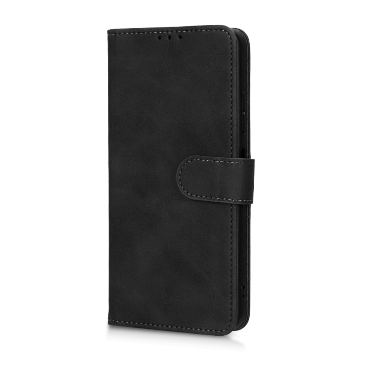For T-Mobile Revvl 6 Pro 5G Skin Feel Magnetic Flip Leather Phone Case(Black) - More Brand by buy2fix | Online Shopping UK | buy2fix