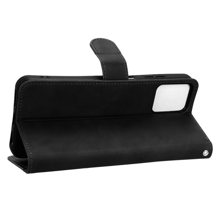 For T-Mobile Revvl 6 Pro 5G Skin Feel Magnetic Flip Leather Phone Case(Black) - More Brand by buy2fix | Online Shopping UK | buy2fix