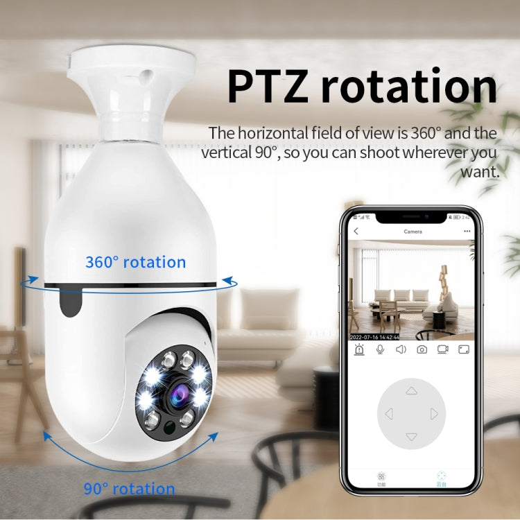 A6 2MP HD Light Bulb WiFi Camera Support Motion Detection/Two-way Audio/Night Vision/TF Card With 8G Memory Card - Light Bulb Camera by buy2fix | Online Shopping UK | buy2fix