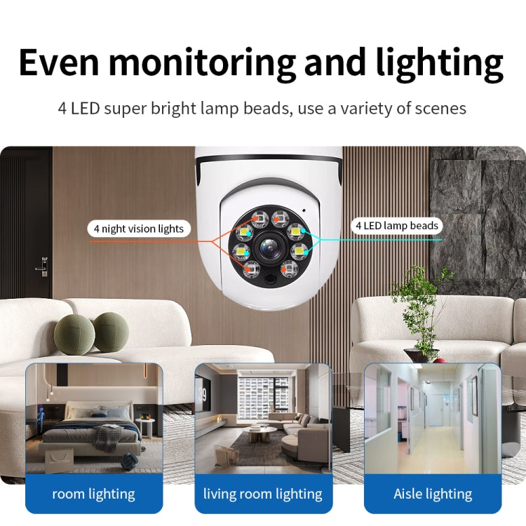 A6 2MP HD Light Bulb WiFi Camera Support Motion Detection/Two-way Audio/Night Vision/TF Card With 8G Memory Card - Light Bulb Camera by buy2fix | Online Shopping UK | buy2fix