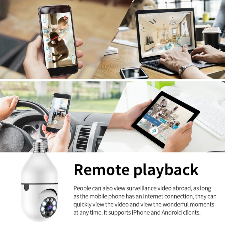 A6 2MP HD Light Bulb WiFi Camera Support Motion Detection/Two-way Audio/Night Vision/TF Card With 8G Memory Card - Light Bulb Camera by buy2fix | Online Shopping UK | buy2fix