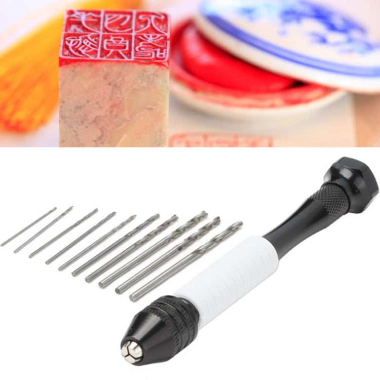 Precision Pin Vise Mini Twist Drill Bits Hand Drill Set, Model:8009 by buy2fix