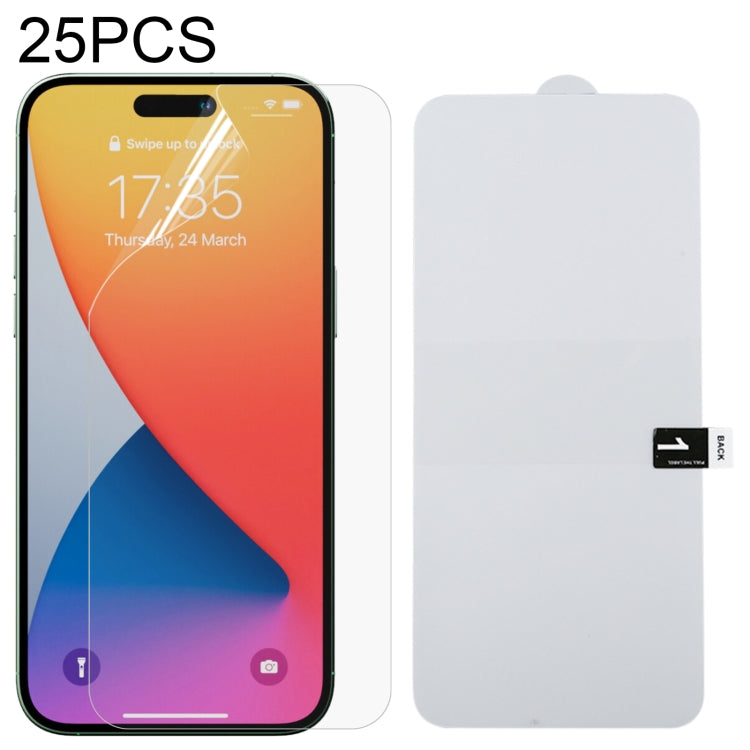For iPhone 14 Pro Max 25pcs Full Screen Protector Explosion-proof Hydrogel Film - iPhone 14 Pro Max Tempered Glass by buy2fix | Online Shopping UK | buy2fix