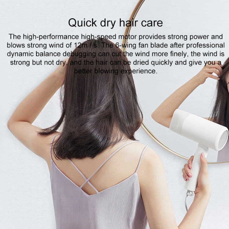 Original Xiaomi Mijia H100 Negative Ion Portable Electric Hair Dryer, US Plug(White) by Xiaomi
