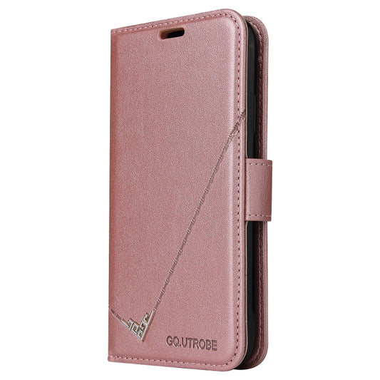 For Xiaomi Poco X3 NFC GQUTROBE Right Angle Leather Phone Case(Rose Gold) by GQUTROBE