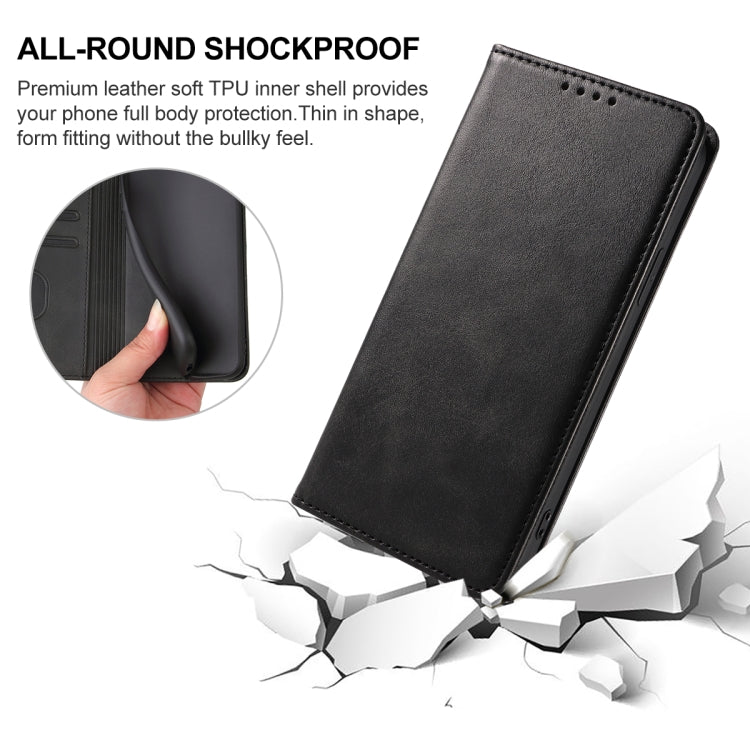 For OPPO F21 Pro 5G Magnetic Closure Leather Phone Case(Black) - OPPO Cases by buy2fix | Online Shopping UK | buy2fix