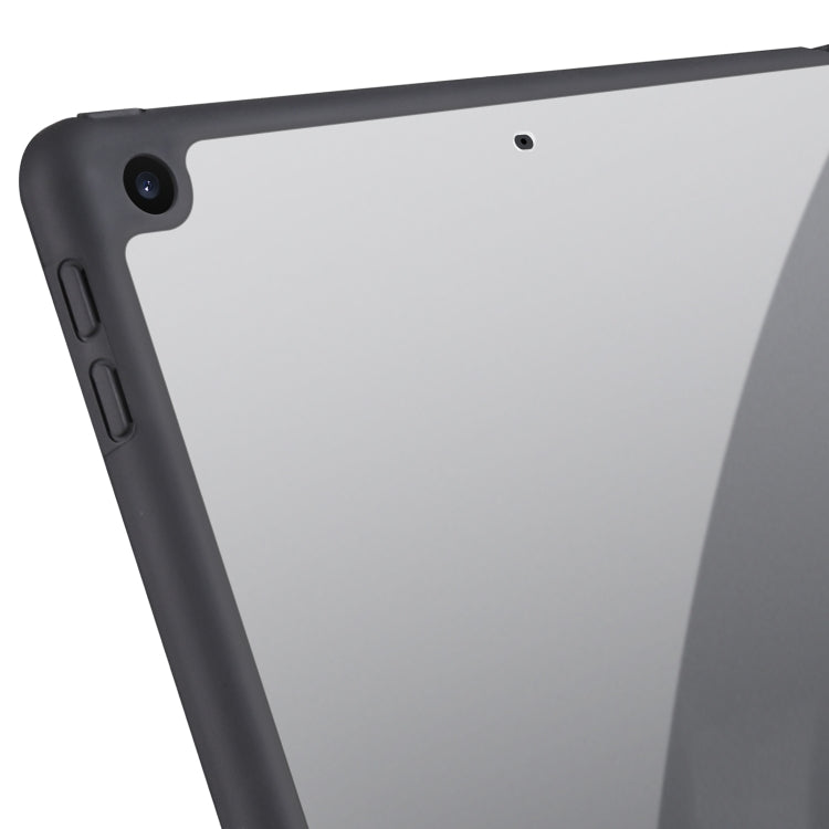 For iPad 10.2 2021/2020/2019 Acrylic 3-folding Smart Leather Tablet Case(Black) - iPad 10.2 Cases by buy2fix | Online Shopping UK | buy2fix