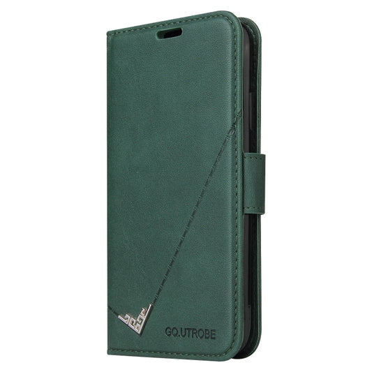 For Samsung Galaxy S10e GQUTROBE Right Angle Leather Phone Case(Green) by GQUTROBE