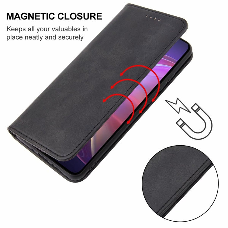 For vivo V21 5G Magnetic Closure Leather Phone Case(Black) - vivo Cases by buy2fix | Online Shopping UK | buy2fix