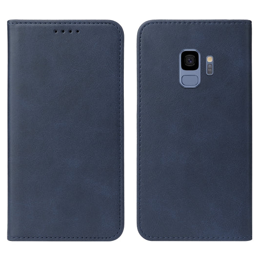 For Samsung Galaxy S9 Magnetic Closure Leather Phone Case(Blue) by buy2fix