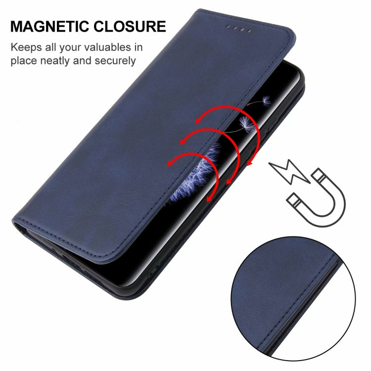 For Samsung Galaxy S9 Magnetic Closure Leather Phone Case(Blue) - Galaxy Phone Cases by buy2fix | Online Shopping UK | buy2fix