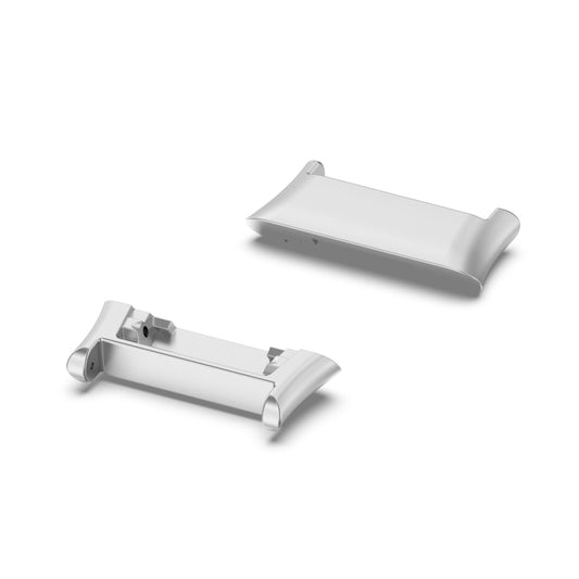 For OPPO Watch Free 1 Pair Metal Watch Band Connector(Silver) by buy2fix