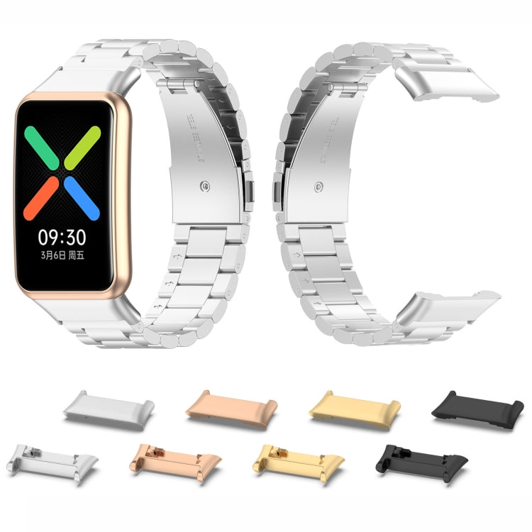 For OPPO Watch Free 1 Pair Metal Watch Band Connector(Rose Gold) - For OPPO by buy2fix | Online Shopping UK | buy2fix