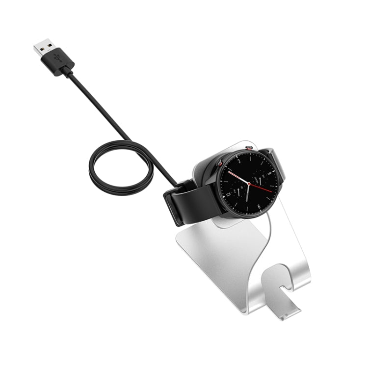 For Amazfit GTS4 Mini Rotatable Magnetic Metal Charging Base(Grey) - Charger by buy2fix | Online Shopping UK | buy2fix