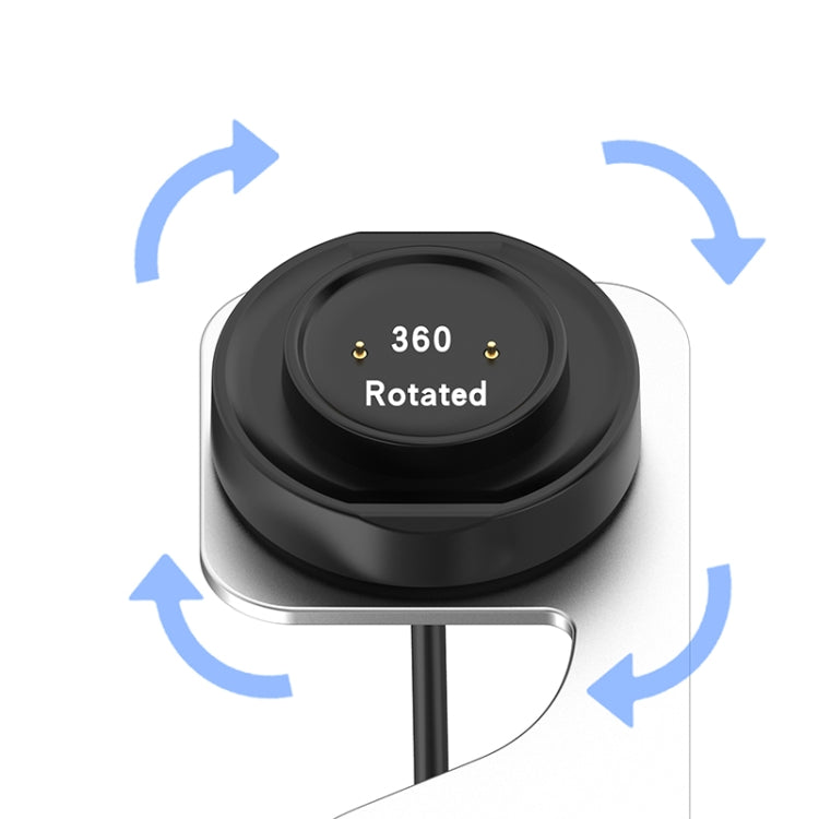 For Amazfit GTS4 Mini Rotatable Magnetic Metal Charging Base(Grey) - Charger by buy2fix | Online Shopping UK | buy2fix