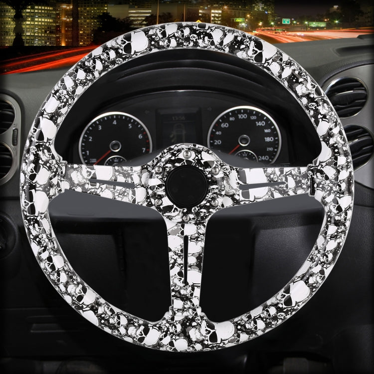 35cm Car Racing Graffiti ABS Steering Wheel(Style 4) - Steering Wheel Accessories by buy2fix | Online Shopping UK | buy2fix