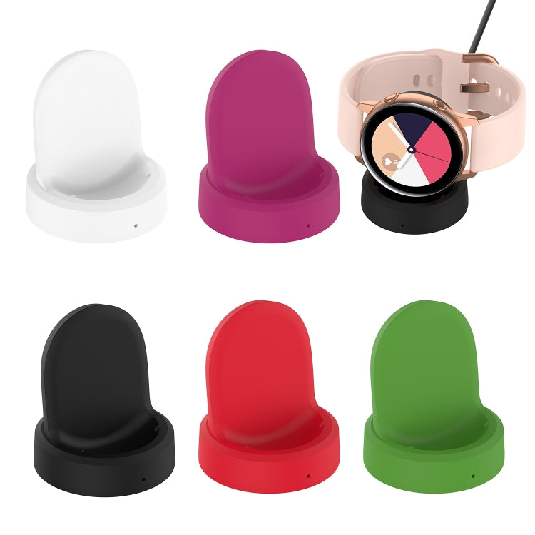 For Samsung Galaxy Watch5 / Watch5 Pro USB Vertical Magnetic Charger Holder(Rose Red) - Charger by buy2fix | Online Shopping UK | buy2fix