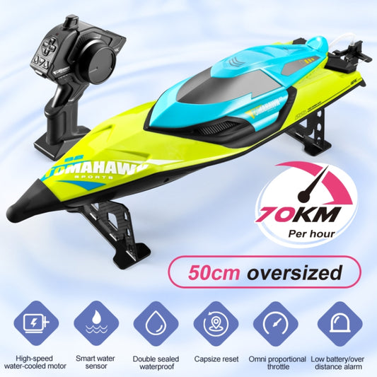S2 Waterproof High Speed RC Speedboat Toy Boat(Green) by buy2fix
