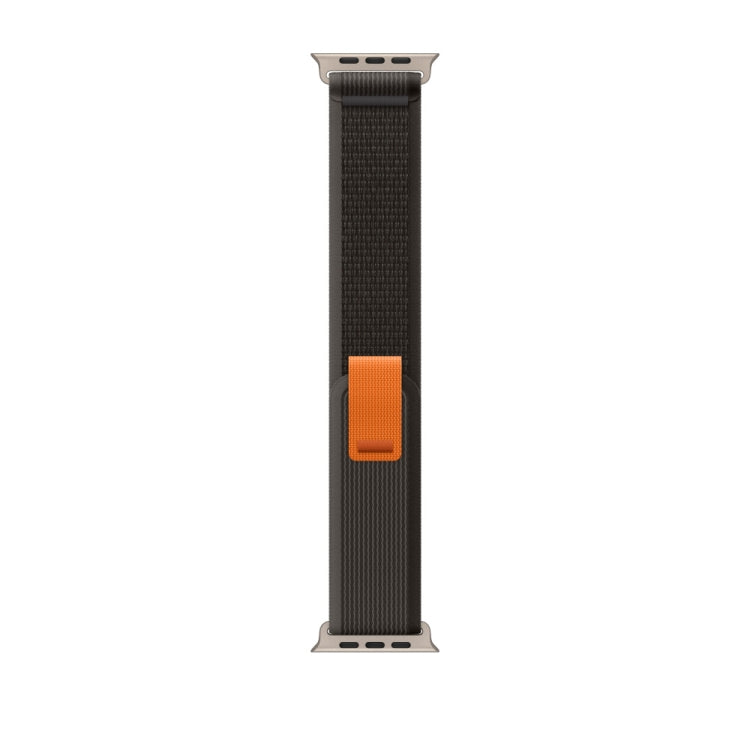 Nylon Watch Band For Apple Watch 46mm / 49mm / 45mm / 44mm(Black) - Watch Bands by buy2fix | Online Shopping UK | buy2fix