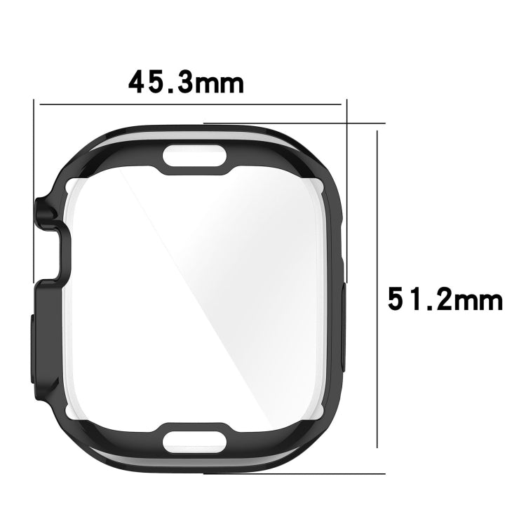 TPU All-inclusive Electroplating Protective Case For Apple Watch Ultra 1 / 2 / 3 49mm(Black) by buy2fix