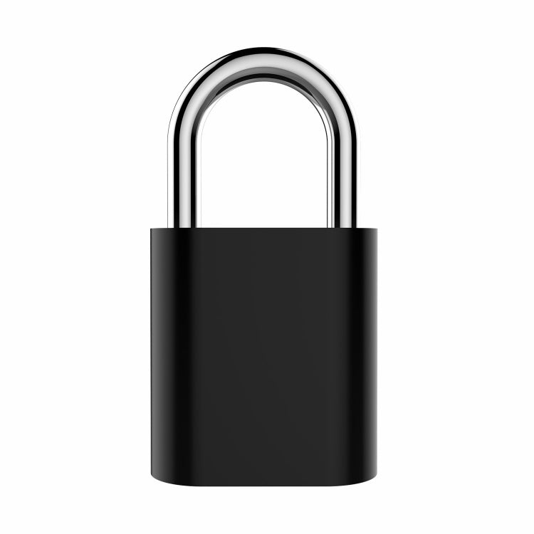 P16 5V Micro USB Charging Semiconductor Fingerprint Sensing TSA Padlock(Black) - Padlocks by buy2fix | Online Shopping UK | buy2fix